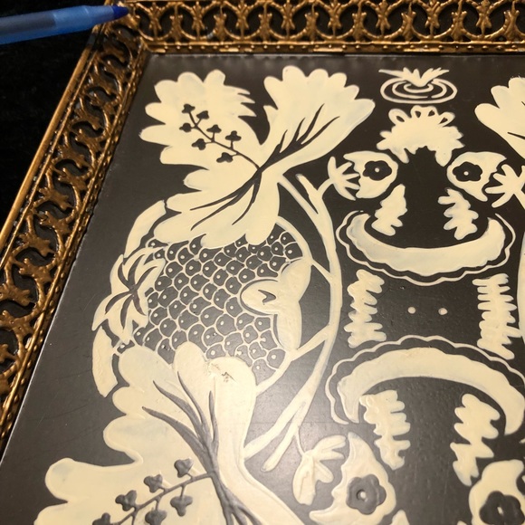 Decorative tray from India - Picture 7 of 8